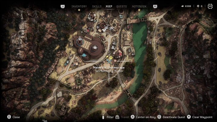 Location: The Daunt - Horizon Forbidden West: Melee Pits - locations, walkthrough - Secrets & Collectibles - Horizon Forbidden West Guide