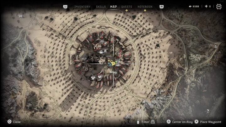 Location: The Shining Wastes - Horizon Forbidden West: Melee Pits - locations, walkthrough - Secrets & Collectibles - Horizon Forbidden West Guide