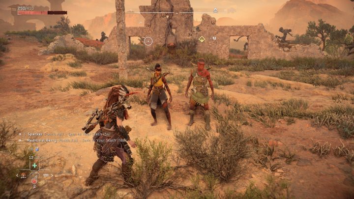 After eliminating the threat, talk to Jaxx and Sokorra - Horizon Forbidden West: A Tribe Apart - walkthrough - Side quests - Horizon Forbidden West Guide