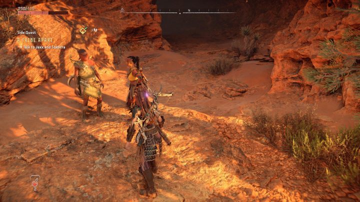 Finally, return to the cave between the Carja and Stone Echo camps - Horizon Forbidden West: A Tribe Apart - walkthrough - Side quests - Horizon Forbidden West Guide