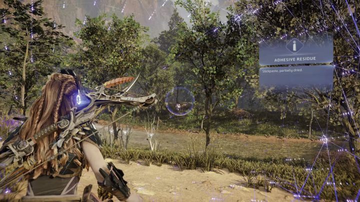 Continue following the footprints and cross a small river - Horizon Forbidden West: The Oldgrowth - walkthrough - Errands - Horizon Forbidden West Guide