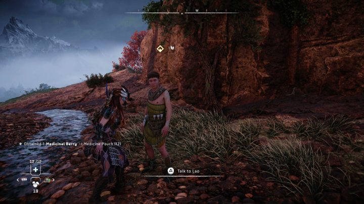 After winning the battle, talk to the Utaru Hunter - Horizon Forbidden West: The Oldgrowth - walkthrough - Errands - Horizon Forbidden West Guide