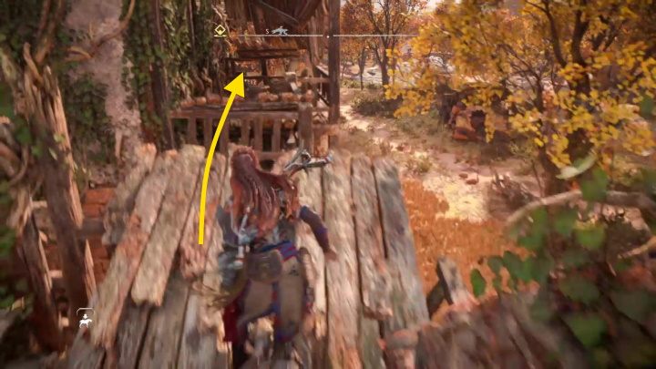 Get on the ledge above the room - Horizon Forbidden West: Lets Get This Started! - how to get? - Ornaments - Horizon Forbidden West Guide