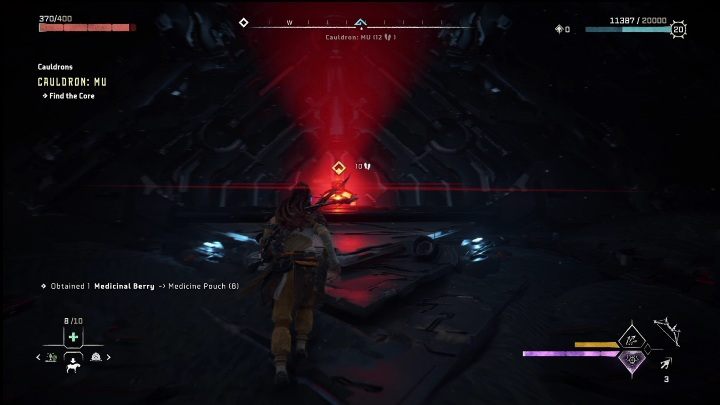 The entrance to the cauldron has to been opened with a spear - Horizon Forbidden West: Cauldron Mu (Cinnabar Sands) - location, walkthrough - Cinnabar Sands - Horizon Forbidden West Guide