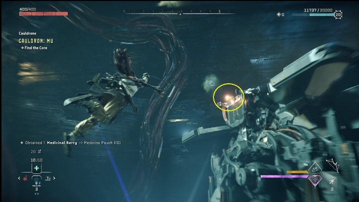 When you come out of the next tunnel, turn right - Horizon Forbidden West: Cauldron Mu (Cinnabar Sands) - location, walkthrough - Cinnabar Sands - Horizon Forbidden West Guide