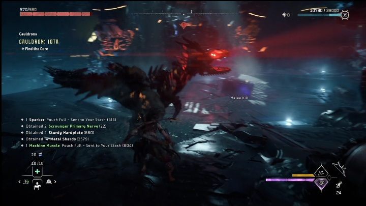 On the platform, you will be attacked by mechanical beasts - Horizon Forbidden West: Cauldron IOTA (Salt Bite) - location, walkthrough - Salt Bite - Horizon Forbidden West Guide