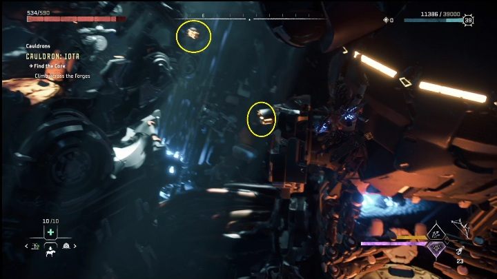 As you continue forward, you will come across mechanical elements that are constantly moving - Horizon Forbidden West: Cauldron IOTA (Salt Bite) - location, walkthrough - Salt Bite - Horizon Forbidden West Guide