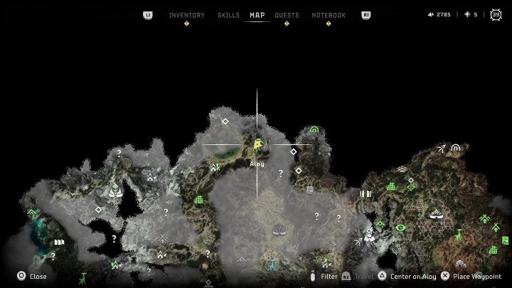 A large area around the Tallneck will be revealed to you - Horizon Forbidden West: Cauldron IOTA (Salt Bite) - location, walkthrough - Salt Bite - Horizon Forbidden West Guide