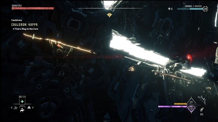 The yellow highlighted elements will allow you to climb effectively and efficiently - Horizon Forbidden West: Cauldron KAPPA (The Stand of the Sentinels) - location, walkthrough - The Stand of the Sentinels - Horizon Forbidden West Guide