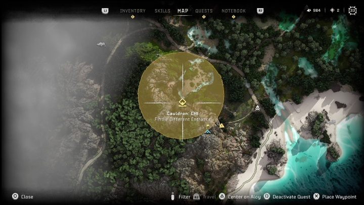 You will find this cauldron in the mountains in the southern part of the Stand of the Sentinels region - Horizon Forbidden West: Cauldron CHI (The Stand of the Sentinels) - location, walkthrough - The Stand of the Sentinels - Horizon Forbidden West Guide