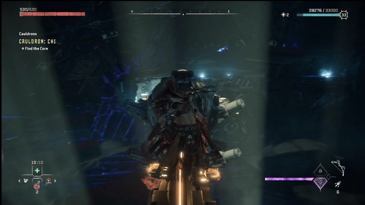 After getting rid of the enemies you need to move the platform so it creates a path forward - Horizon Forbidden West: Cauldron CHI (The Stand of the Sentinels) - location, walkthrough - The Stand of the Sentinels - Horizon Forbidden West Guide