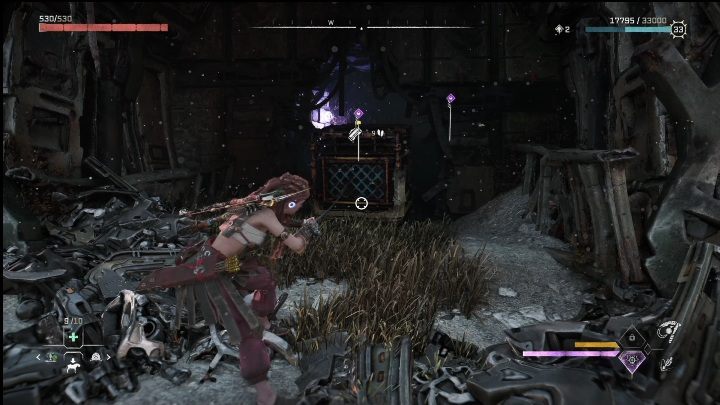 In front of the entrance to the plane wreck there's a crate you can pull out by hand or with your Pullcaster - Horizon Forbidden West: Black Boxes - locations - Secrets & Collectibles - Horizon Forbidden West Guide