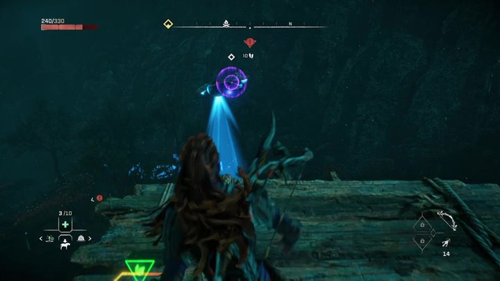 To reach it you must climb the cliff nearby - Horizon Forbidden West: Survey drones - locations - Secrets & Collectibles - Horizon Forbidden West Guide