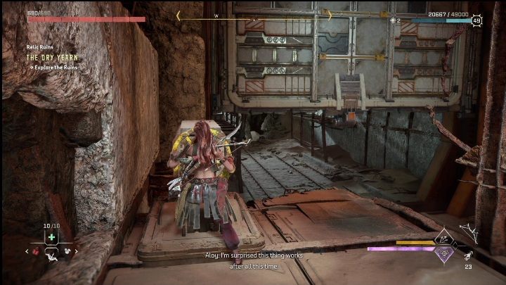 There's a valve there which lifts the tunnel gate - Horizon Forbidden West: Stanfort Days - how to get? - Ornaments - Horizon Forbidden West Guide