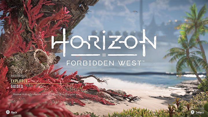 Regardless of your chosen difficulty you must also choose a navigation difficulty - that is, whether the game should point out mission objectives and navigation points to you - Horizon Forbidden West: Settings and difficulty levels - Basics - Horizon Forbidden West Guide