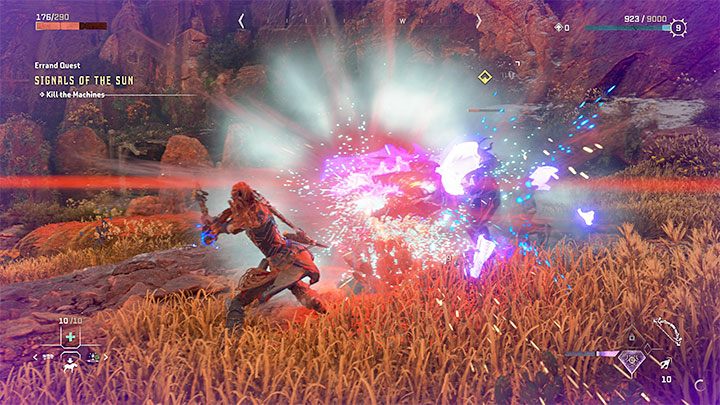 The final technique is obtaining XP by defeating enemies - Horizon Forbidden West: How to quickly gain XP and level Aloy up? - Character and statistics - Horizon Forbidden West Guide