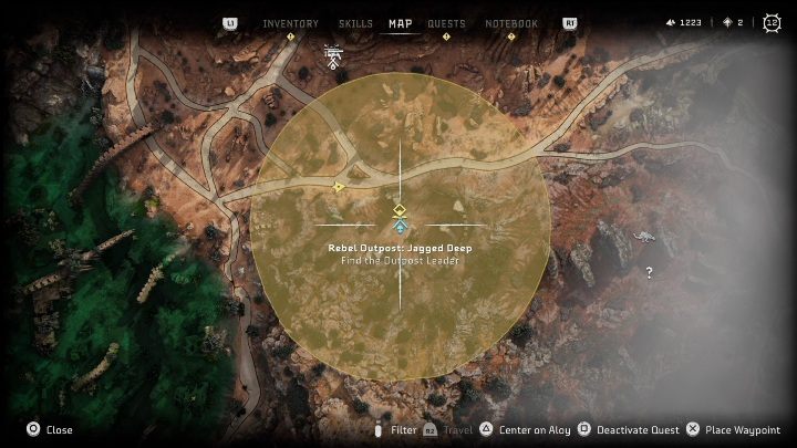 Reward: none - Horizon Forbidden West: Rebel camps and outposts (Cinnabar Sands) - all locations - Cinnabar Sands - Horizon Forbidden West Guide