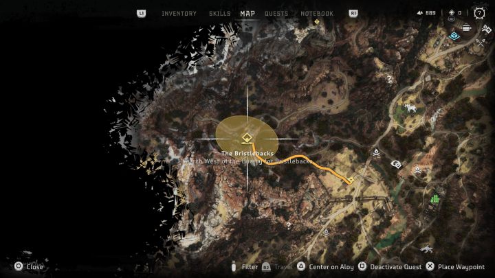 1 - Horizon Forbidden West: The Bristlebacks - walkthrough - Side quests - Horizon Forbidden West Guide