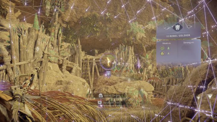 The last rebel is located at the east end of the camp - Horizon Forbidden West: The Bristlebacks - walkthrough - Side quests - Horizon Forbidden West Guide