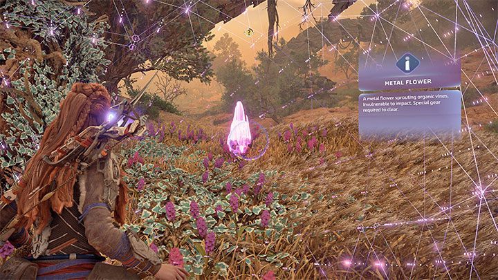 Metal Flowers are unique objects found in the game world which can be hidden behind question marks - Horizon Forbidden West: What are Metal Flowers? - Exploration - Horizon Forbidden West Guide