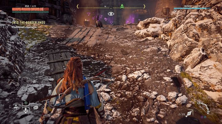 After the cut-scene and the dialogue you have no other choice but to go north to Oseram clans headquarters - Pitchcliff - Horizon Zero Dawn: Into The Borderlands walkthrough, tips - Main Missions | Walkthrough - Horizon Zero Dawn Guide, Walkthrough