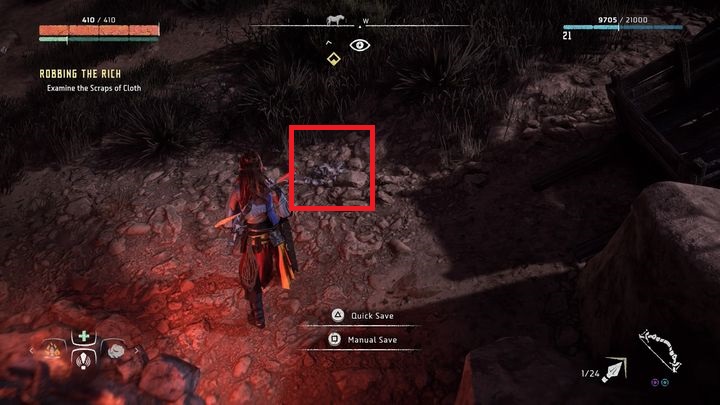 The next part of the quest leads to Branded Shore - Horizon Zero Dawn: Robbing the Rich walkthrough, tips - Meridian side quests - Meridian - Horizon Zero Dawn Guide, Walkthrough