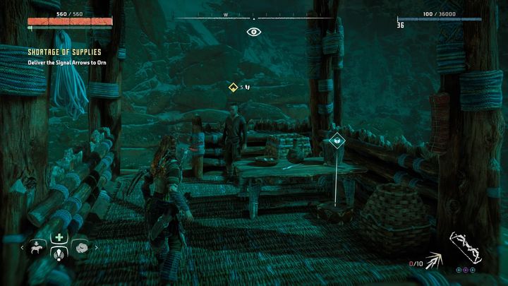 Go to the place pointed by the marker - Horizon Zero Dawn: Shortage of Supplies, errand walkthrough, tips - Mothers Crown - Horizon Zero Dawn Guide, Walkthrough