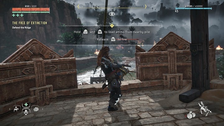 In the later part of the mission you must go to the Ridges gate and help in defending the Meridian - Horizon Zero Dawn: The Face of Extinction walkthrough, tips - Main Missions | Walkthrough - Horizon Zero Dawn Guide, Walkthrough