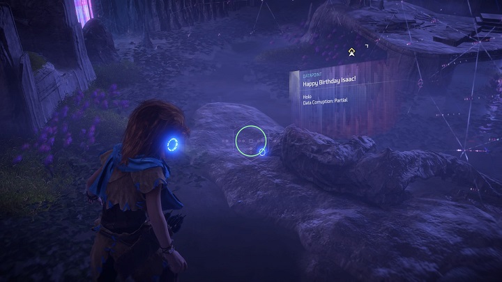 Youll reach a new device - this one contains a visual recording - Horizon Zero Dawn: A Gift from the Past walkthrough, tips - Main Missions | Walkthrough - Horizon Zero Dawn Guide, Walkthrough