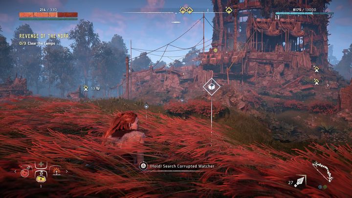 After a short cut-scene, the missions goal will change - Horizon Zero Dawn: Revenge of the Nora walkthrough, tips - Main Missions | Walkthrough - Horizon Zero Dawn Guide, Walkthrough