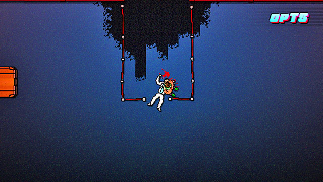 While inside, go left - Scene 5 - First Trial - Act 2 - Rising - Hotline Miami 2: Wrong Number - Game Guide and Walkthrough