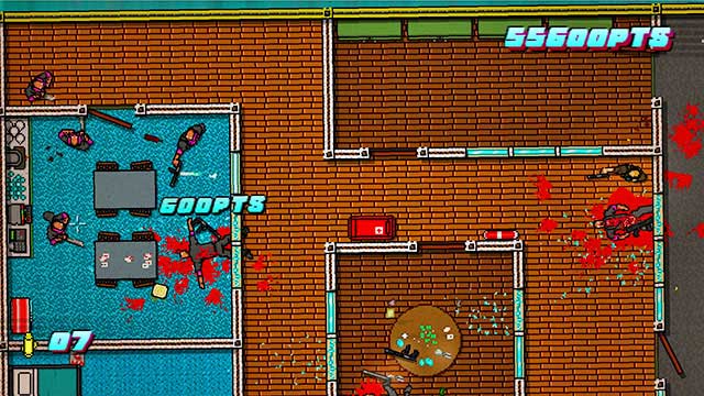 The last two are in the room below - Scene 11 - Dead Ahead - Act 3 - Climax - Hotline Miami 2: Wrong Number - Game Guide and Walkthrough