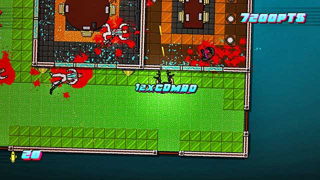 Return to the entrance and go up - Scene 12 - Death Wish - Act 3 - Climax - Hotline Miami 2: Wrong Number - Game Guide and Walkthrough