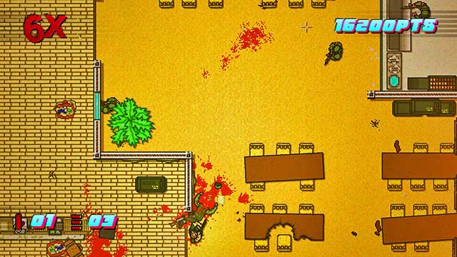 Go left - Scene 14 - Stronghold - Act 4 - Falling - Hotline Miami 2: Wrong Number - Game Guide and Walkthrough