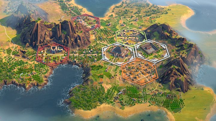 This city will be easy to defend against attacks. Additional garrisons and walls next to the mountains will make this city a good stronghold. - Humankind: Outposts - what are they, where to build? - Basis - Humankind Guide