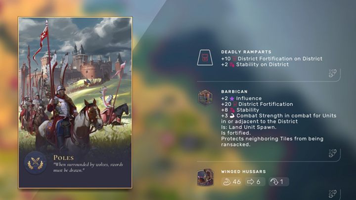 Poles have a strong Hussar unit, which is unparalleled in its era. Make sure you also have a strong military district to help defend the city. Having such a culture makes conquests laughably easy. - Humankind: The Ancient Era - how to advance? - Basis - Humankind Guide