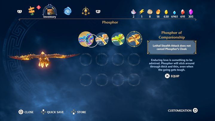 After completing the task, Phosphor will be able to help you throughout the game - Immortals Fenyx Rising: Bolt from the Blue - walkthrough - Main missions - Immortals Fenyx Rising Guide