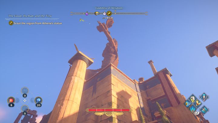 To do this, go to the marker on the map and start tracking the quest - Immortals Fenyx Rising: The Good, the Bad and the Tiny - walkthrough - Athenas tasks - Immortals Fenyx Rising Guide