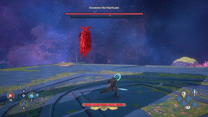 Moreover, Ozomene is quite agile, making her difficult to hit - Immortals Fenyx Rising: boss encounter - Ozomene the Hurricane - how to defeat? - Bosses - Immortals Fenyx Rising Guide