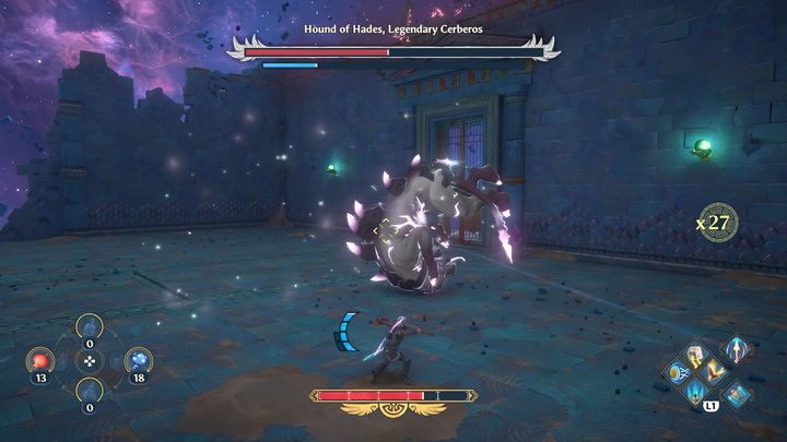 When approaching your opponent, keep in mind that he will often use attacks impossible to parry - Immortals Fenyx rising: Hound of Hades, Legendary Cerberos - boss, how to defeat? - Bosses - Immortals Fenyx Rising Guide