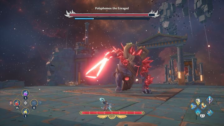 Polyphemos the Enraged is not a difficult boss - Immortals Fenyx rising: Polyphemos the Enraged - how to defeat the boss? - Bosses - Immortals Fenyx Rising Guide