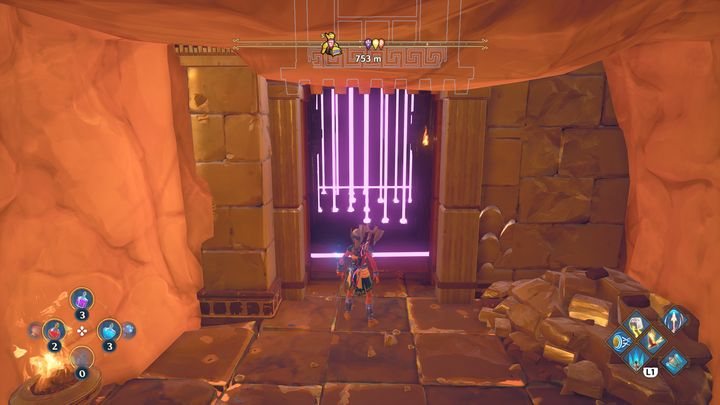 After you open the door, watch out for the lasers - Immortals Fenyx Rising: Chests (Grove of Kleos) - map - Grove of Kleos - Immortals Fenyx Rising Guide