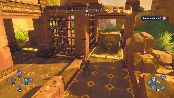 When the blocks are on the final switches, you will unlock the chest, and inside you will find new armour - Immortals Fenyx Rising: Chests (Grove of Kleos) - map - Grove of Kleos - Immortals Fenyx Rising Guide