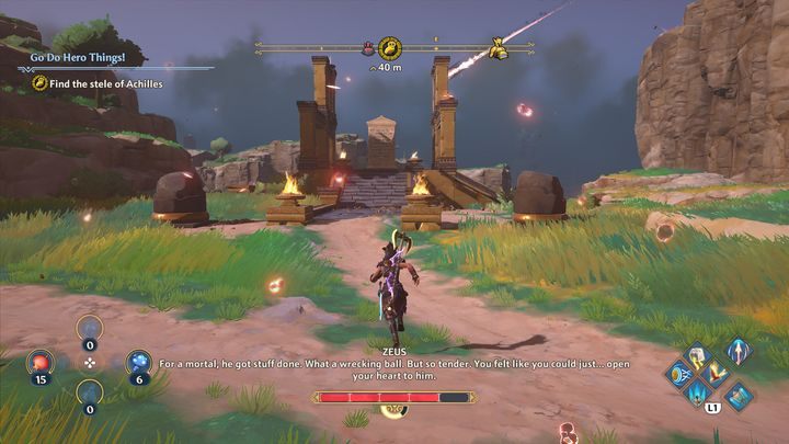 Time for the second Stele - Achiles's All you have to do now is to travel to the marker - Immortals Fenyx Rising: Go Do Hero Things! - walkthrough - Athenas quests - Immortals Fenyx Rising Guide