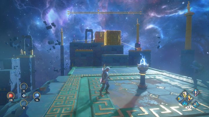 Then return to the location where the stairs are - Immortals Fenyx Rising: Judgment Day - walkthrough - Athenas quests - Immortals Fenyx Rising Guide