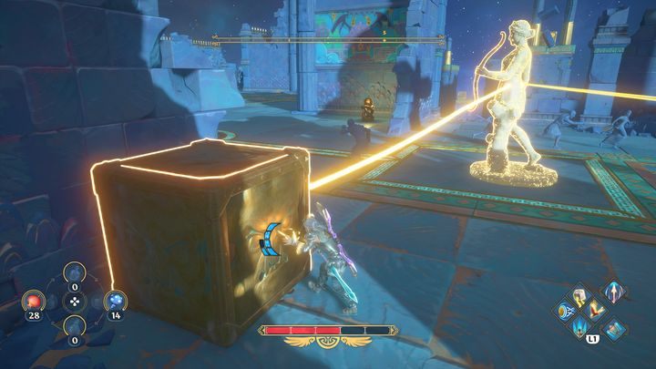 The puzzle on the right is very similar to the previous one and works the same way - Immortals Fenyx Rising: Judgment Day - walkthrough - Athenas quests - Immortals Fenyx Rising Guide