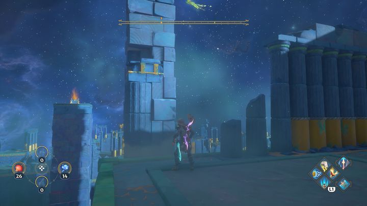 Moving on, you will see a chest that seems closed - Immortals Fenyx Rising: Judgment Day - walkthrough - Athenas quests - Immortals Fenyx Rising Guide