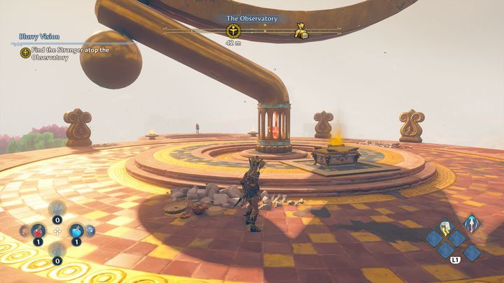 This chest is located at the very top of the Observatory - Immortals Fenyx Rising: Chests (Clashing Rocks) - map - Clashing Rocks - Immortals Fenyx Rising Guide