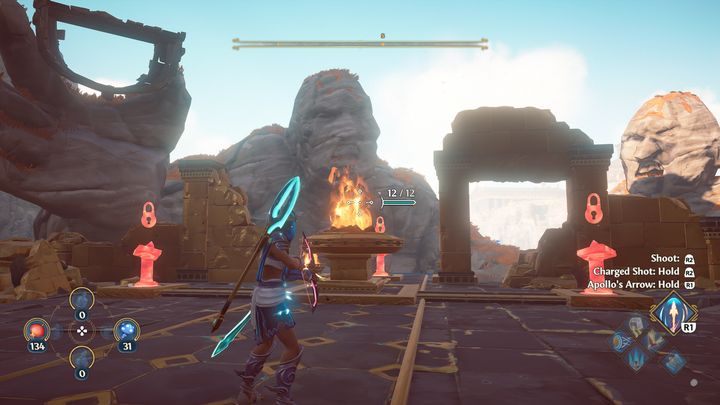 Again, the chest is found at the small Lyre challenge - Immortals Fenyx Rising: Chests (Wars Den) - map, list - Wars Den - Immortals Fenyx Rising Guide