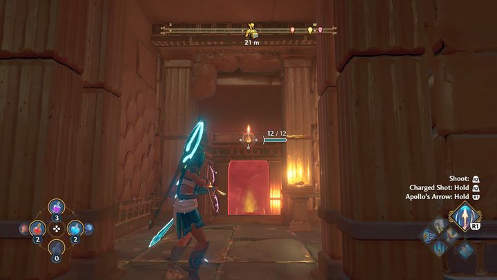 Light two torches this way - Immortals Fenyx Rising: Chests (Wars Den) - map, list - Wars Den - Immortals Fenyx Rising Guide